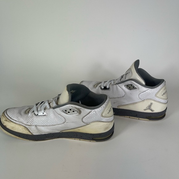 Jordan After Game 428825-102 White/ Metallic Silver CMNT GRY Mens Size 15 - Picture 4 of 10